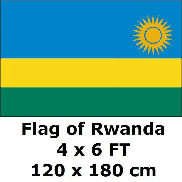 Rwanda флаг 120x180 см 100D полиэстер большой Rwandese флаги и баннеры Национальный баннер со