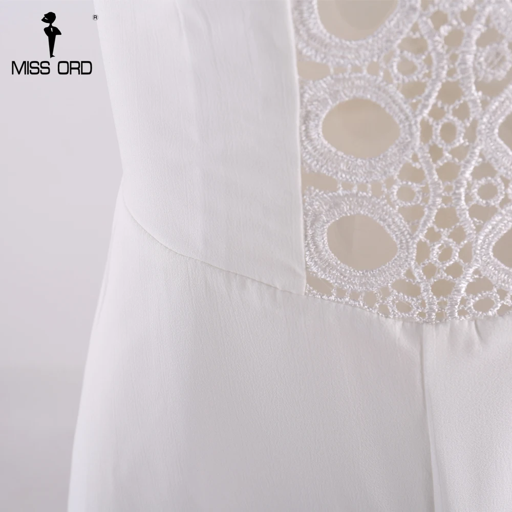 Женский комбинезон MISSORD белый с открытыми плечами FT8232-1 2019 | Женская одежда