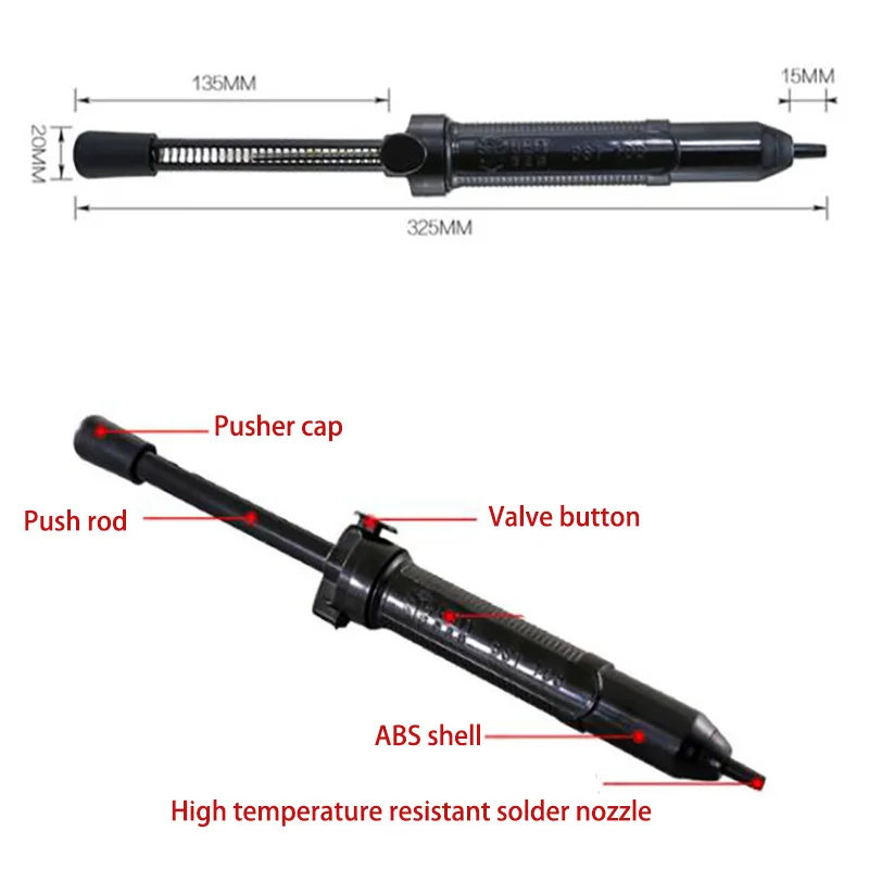 Всасывающий экономичный отсос для олова мини-припой 108 всасывание простота в
