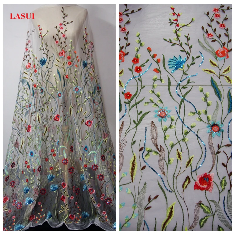 LASUI новый продукт для пеших прогулок разноцветные блестки вышивки сетчатая