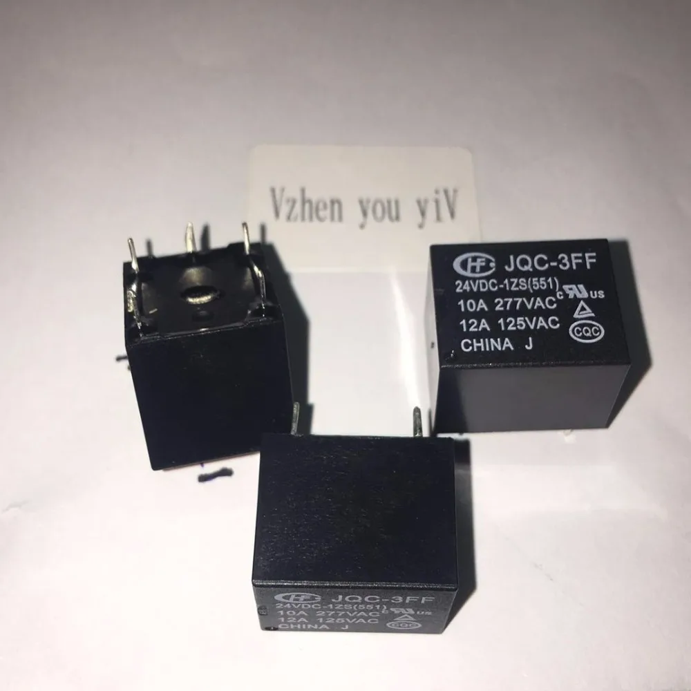 

20pcs/Original power relay JQC-3FF-24VDC-1ZS JQC-3FF-24V HF 5pin