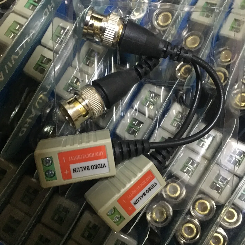 10 пар ABS пластиковых CCTV Video Balun аксессуары пассивные трансиверы расстояние UTP BNC