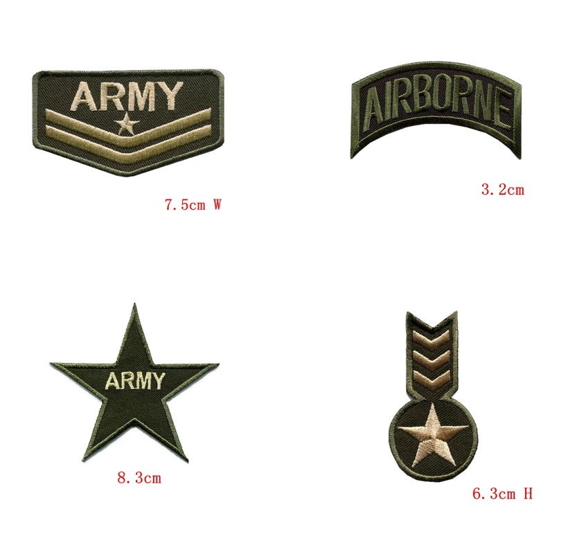 Небольшого размера военная искусственная армия темно синий знак аппликация