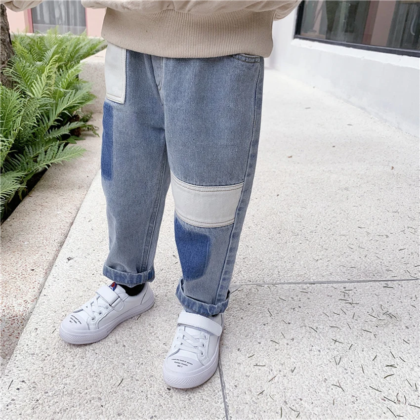 2019 Baby Boy Jeans Pants Girls Spring Casual Trousers Elastic Waist Clothing Toddler Fashion | Детская одежда и обувь