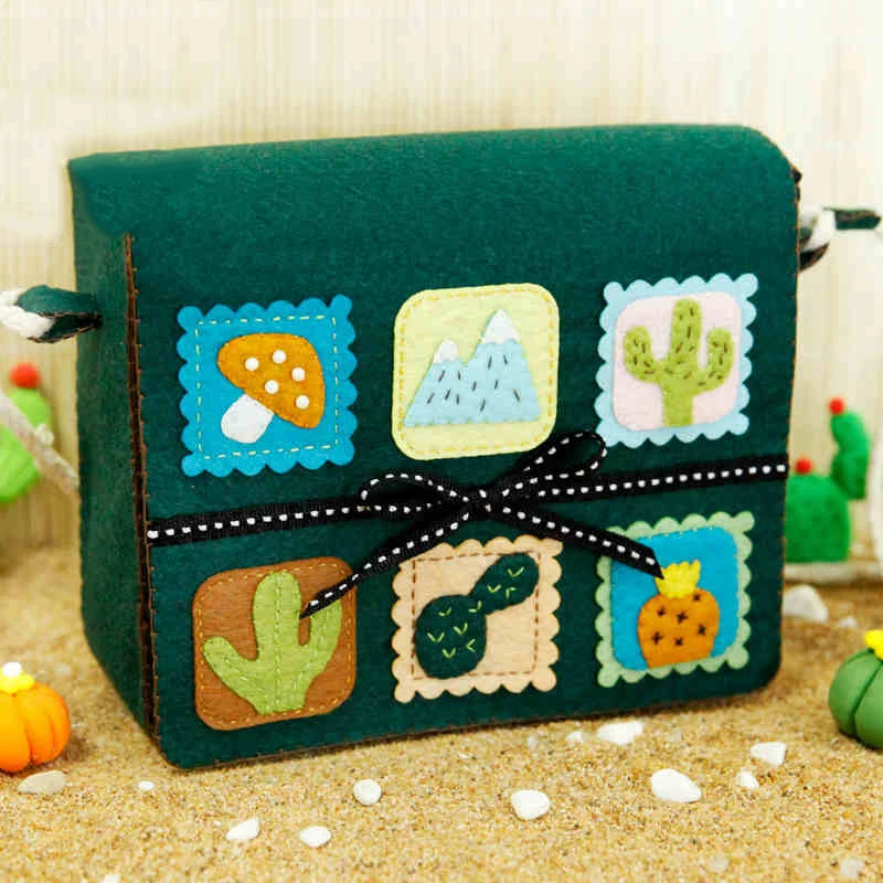 Новые Бесплатная Резка сумка Портмоне DIY Материал Вышивка Крестом Пакет День