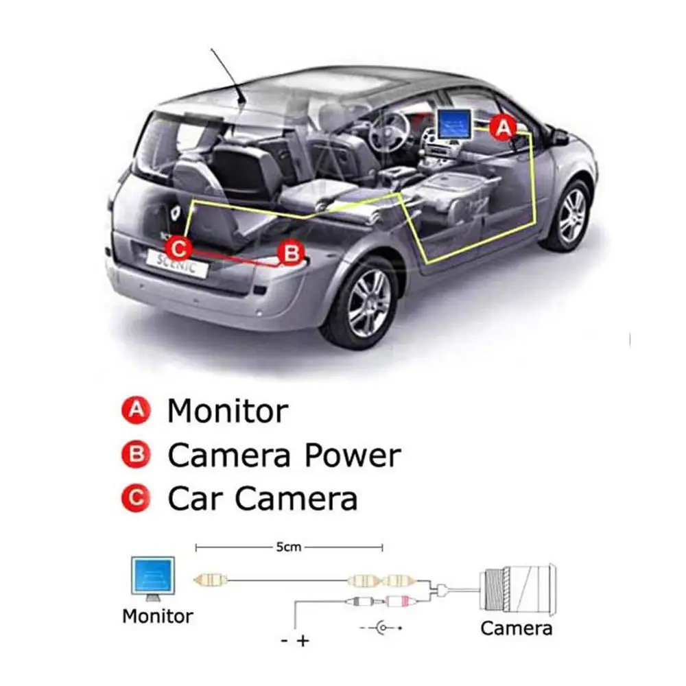 Автомобильная Парктроник HD камера заднего вида с парковочными линиями резервная