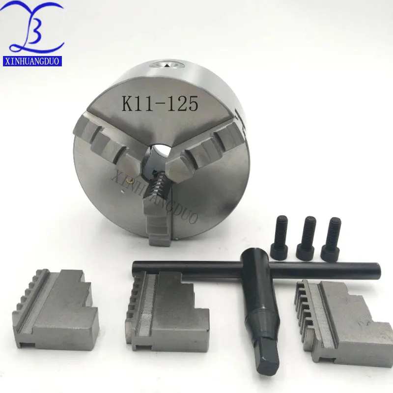 K11 125 3 кулачковый патрон мм для токарного станка с ручным управлением/3