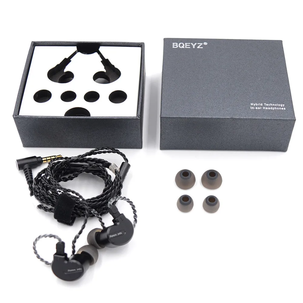 BQEYZ KB1 1BA + 2DD Гибридный привод металлические наушники в ухо HIFI DJ Monito спортивные для