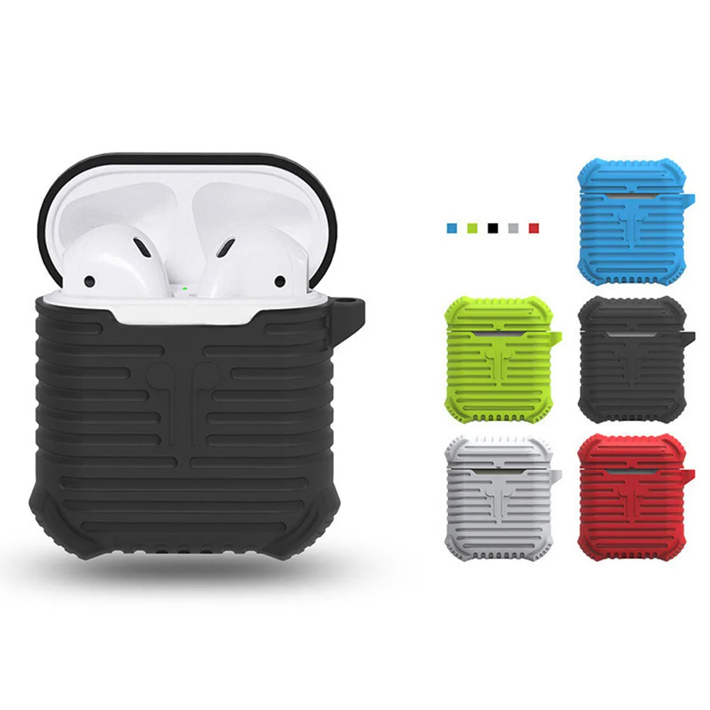 Мягкий силиконовый ударопрочный защитный чехол для Apple AirPods Funda Protectora наушники