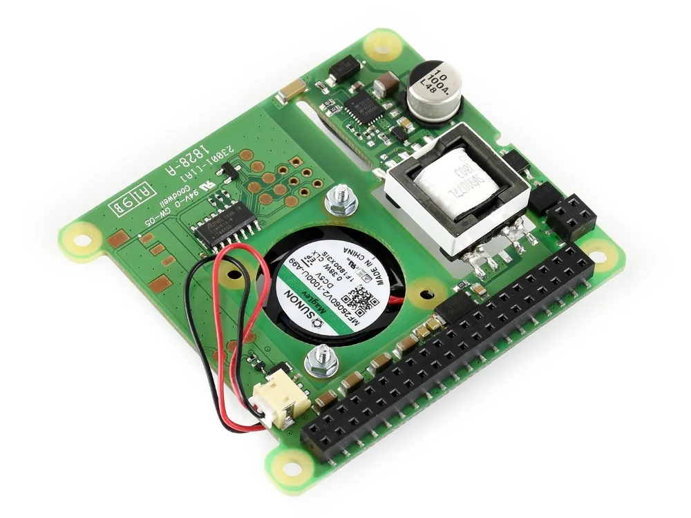 Официальная крышка Raspberry Pi Power Over Ethernet для 3B +/4B требуется источник питания