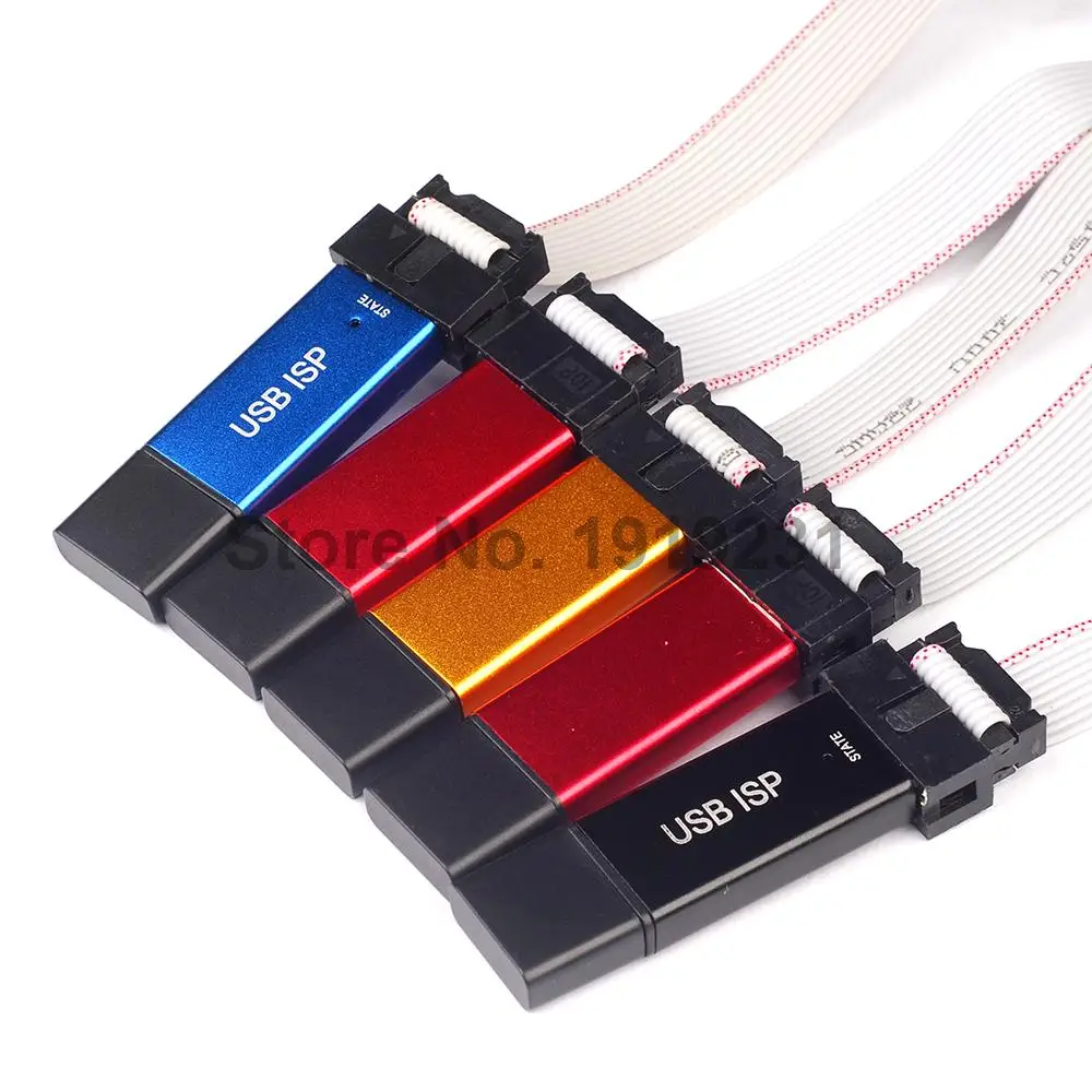 Программатор USBASP USBISP AVR USB-программатор ATMEGA8 ATMEGA128 с поддержкой Win7 64K крышкой 5 шт. |