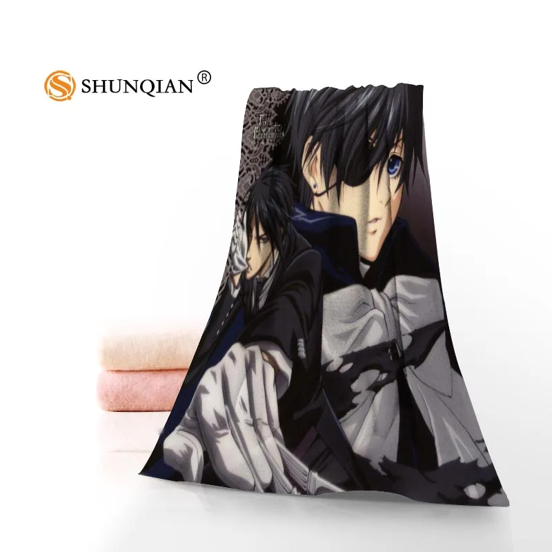 Новое поступление черное полотенце для лица банное из микрофибры размер s 35x75 см