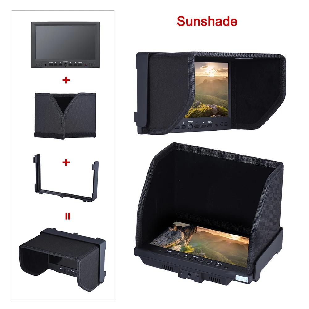 Andoer AD 701 7 дюймовый Профессиональный монитор камеры 800*480 HD ЖК дисплей цифровой