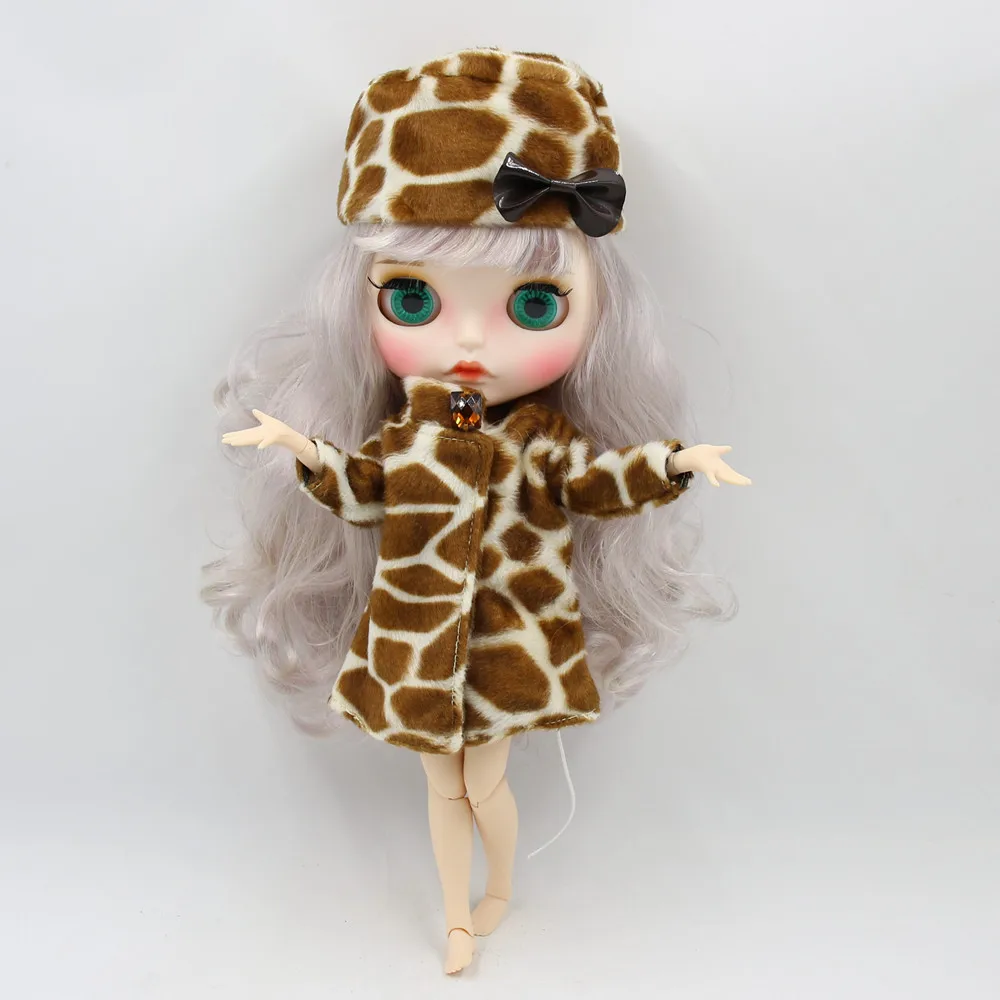 Blyth doll набор одежды с леопардовым рисунком и включает в себя шляпу для куклы 1/6 30 см