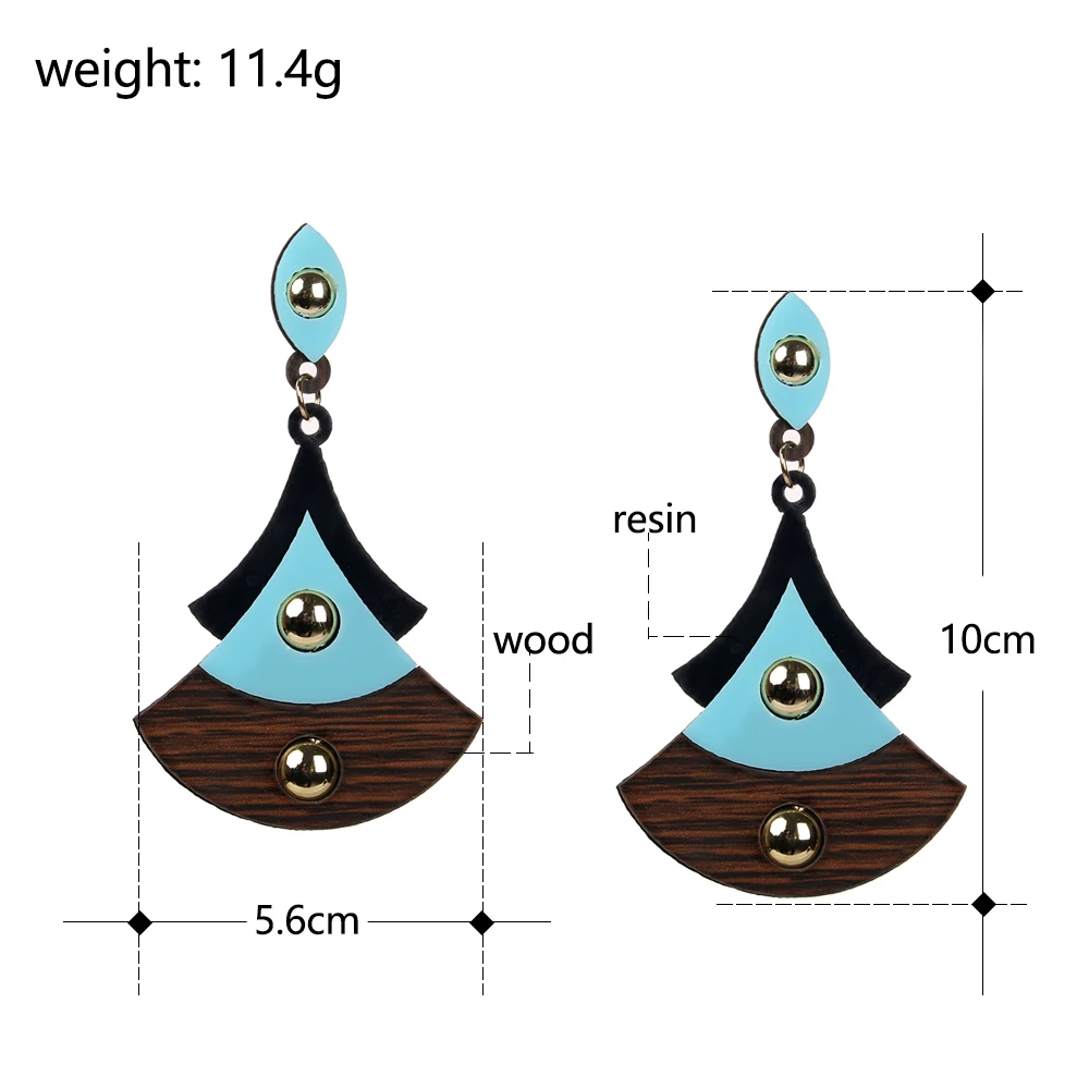 2017 новая коллекция веерообразные серьги из смешанного материала органайзер