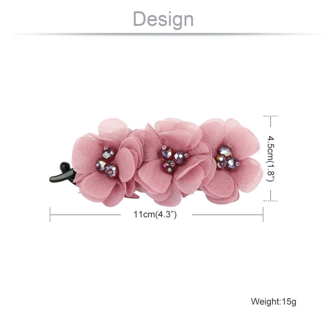 Весенне-летние заколки-зажимы для волос с цветами для женщин, тканевые украшения для волос, модные аксессуары оптом HB27.