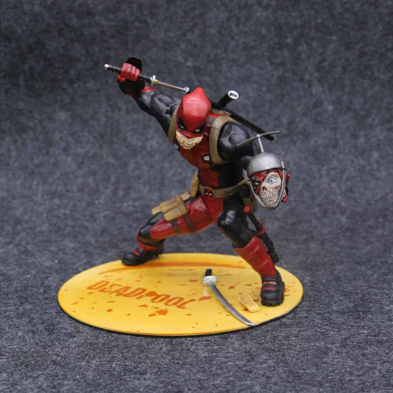 ARTFX + Marvel X men Дэдпул с головой черепа ПВХ 16 см фигурка игрушки|Игровые фигурки и