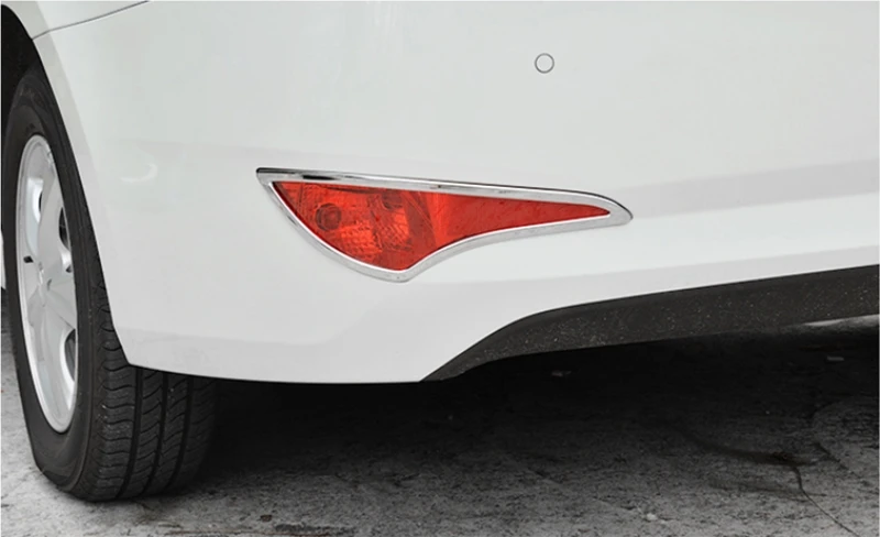 Для hyundai Solaris Sedan- задний противотуманный фонарь накладка ABS хром авто аксессуары 2 шт