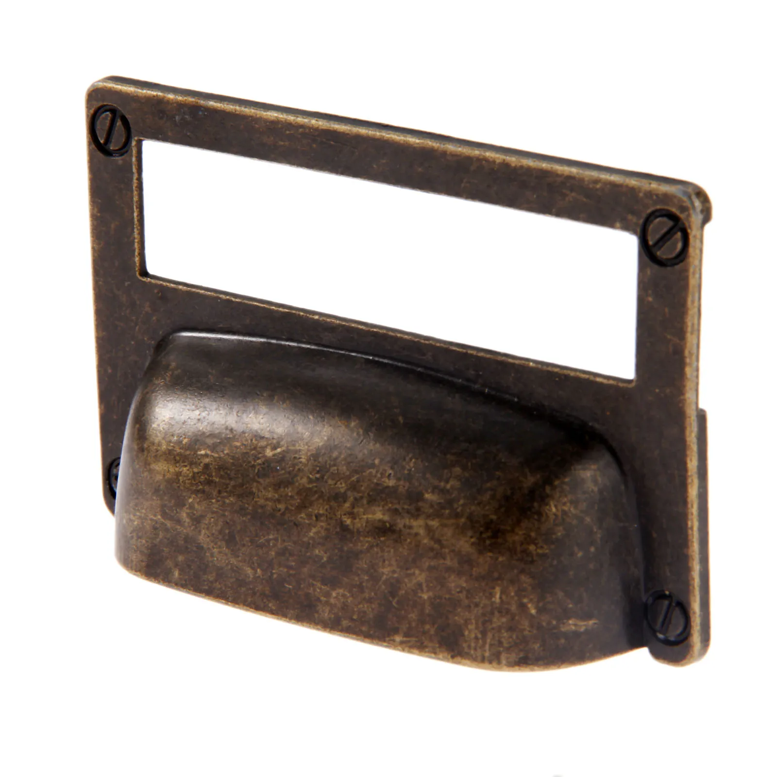 1Pc 81x51mm Antique Furniture Handles Kitchen Drawer Cabinet Door Cupboard Shell Label Tag Pull Handle Knob Card Holder | Обустройство