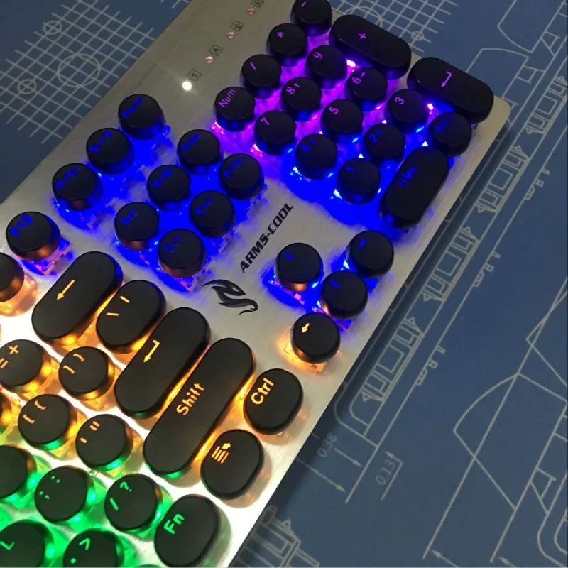 Пишущая машинка keycaps ABS двухцветная 104key стандарт просто keycap а не