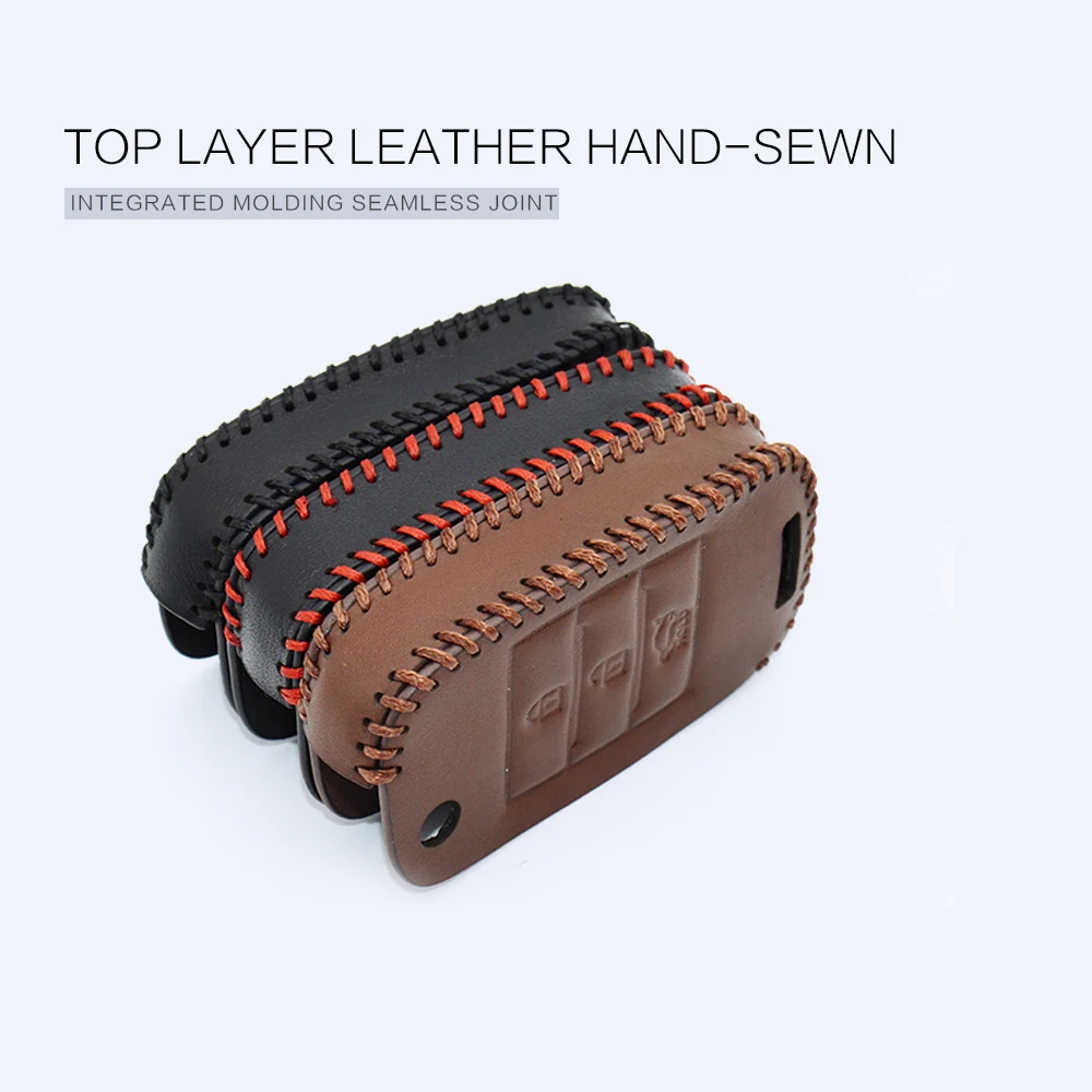 Чехол для ключей из натуральной кожи Kia 2017 2018 Ceed Rio 3 4 k2 Picanto Sportage Soul Cerato K3 K5 Optima