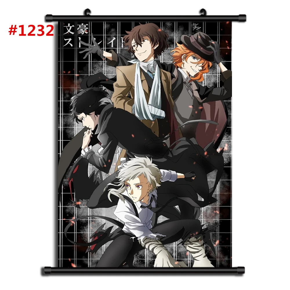 1232 Bungou бродячие собаки Аниме Манга настенный плакат свиток домашнее украшение Стены Искусства - Цвет: 1232