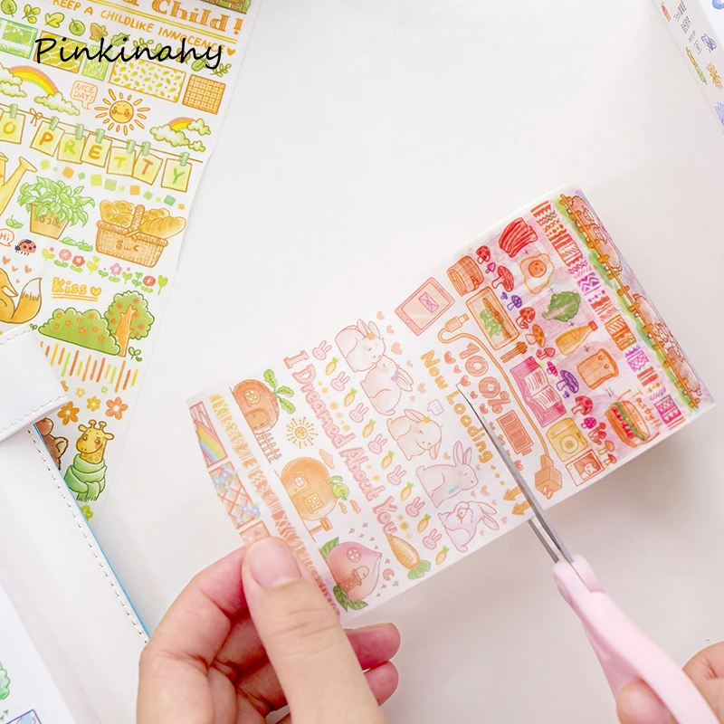 Повседневная жизнь мультфильм коллаж васи клейкая лента растения/Еда/напитки DIY