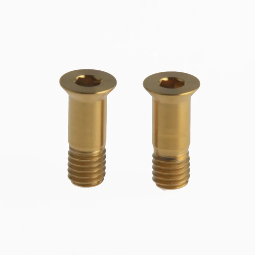 gold SL Титан m5x14.2мм дорожный велосипед велосипедный задний переключатель Jockey колесо фиксированный Болт Винт велосипед Ti болты для шкива винты - Цвет: gold