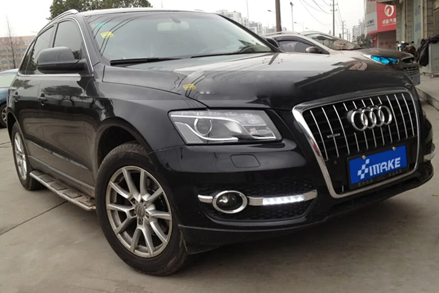 1 комплект Светодиодный Противотуманные фары для автомобильных аксессуаров Q5 2009 2010 2011 2012 2013 год q 5 спереди туман лампы ДРЛ бампер свет