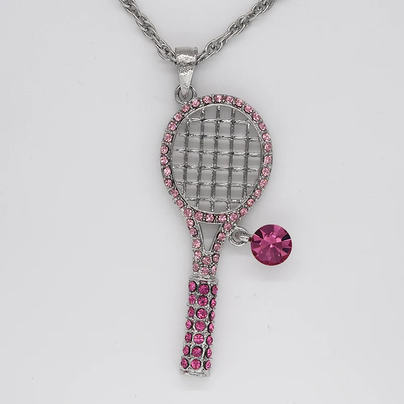 

Rose Rhinestone Tennis Fashion Pendant Necklaces Chain Jewelry F228 J