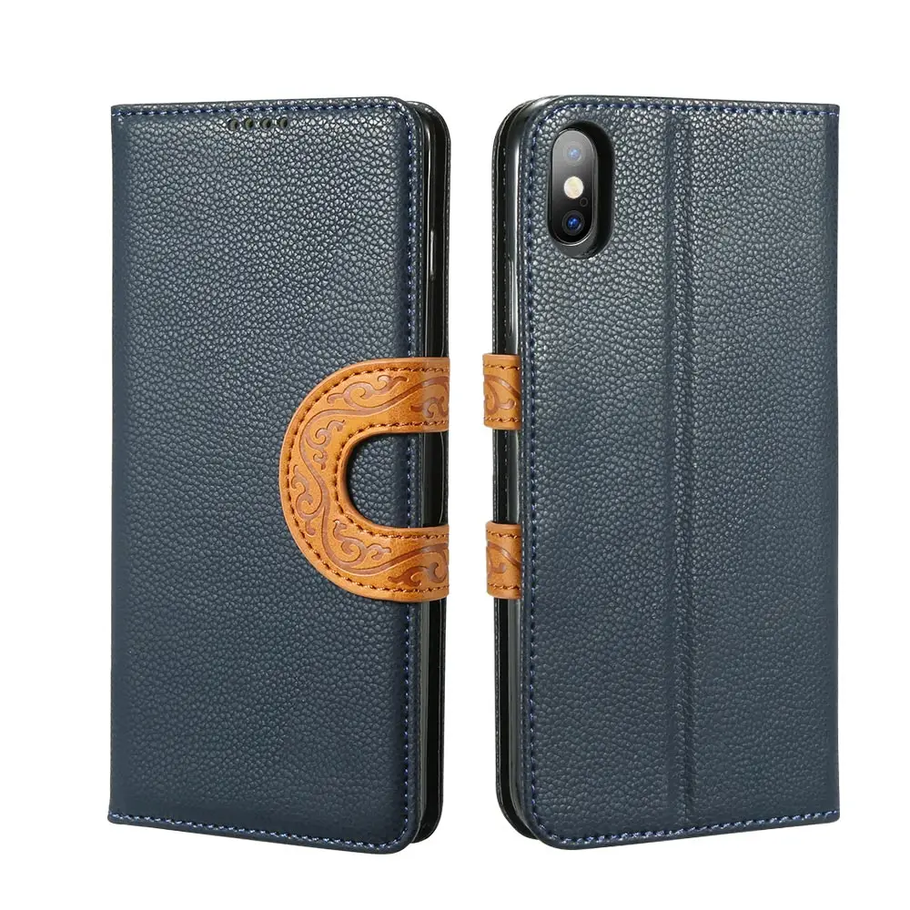 KISSCASE Роскошный кожаный чехол для xiaomi redmi note 7 Чехол для xiaomi mi 9 SE mi 8 Lite mate 9 Pro 6 Pro 4X 5A Note 5 4 Capinhas - Цвет: Синий