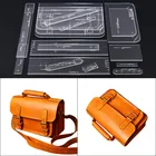 Набор акриловых шаблонов для симпатичная сумка через плечо, мягкие кожаные шаблон для рукоделия сделай сам, простой стильный трафарет для сумок, шаблон для шитья, 1 комплект