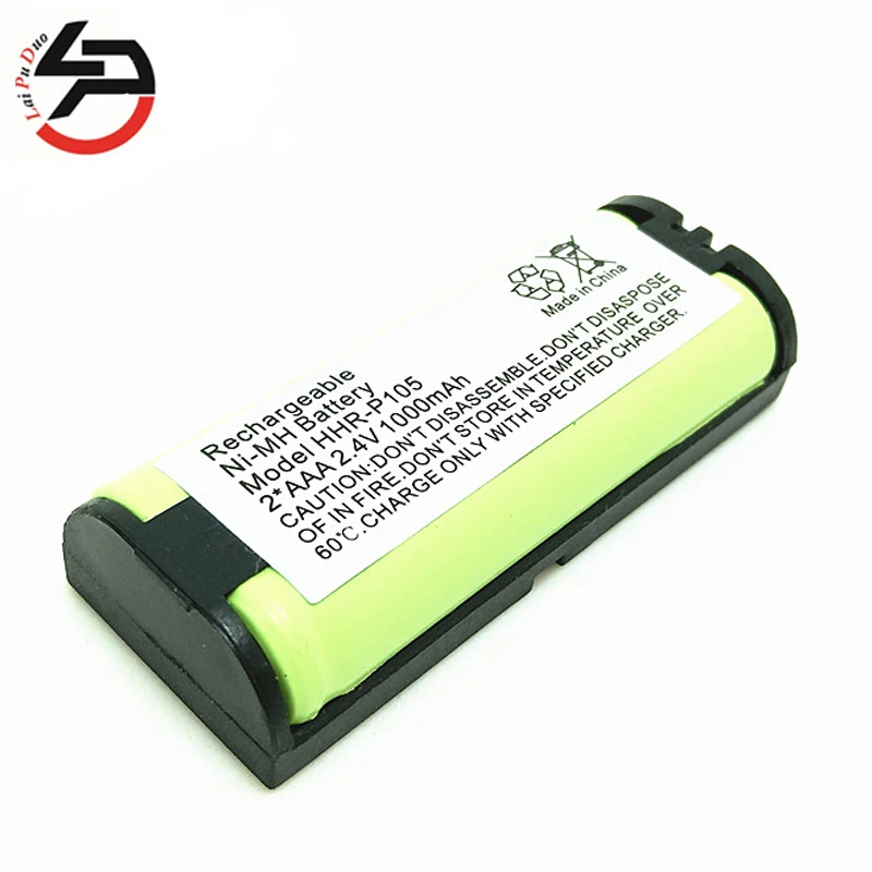 Laipuduo 2 4 V 1000mAh 2pcs NiMH аккумуляторная батарея для телефона Panasonic HHR P105 KX242 KX2421 KX 2422 BATT 105