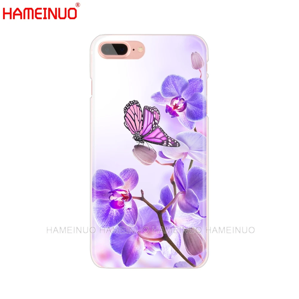 HAMEINUO цветы орхидеи Красочный сотовый телефон чехол для iphone X 8 7 6 4 4s 5 5s SE 5c 6s