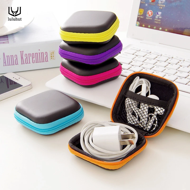 Чехол для наушников luluhut Жесткий сумка хранения usb-кабель органайзер SD-карты