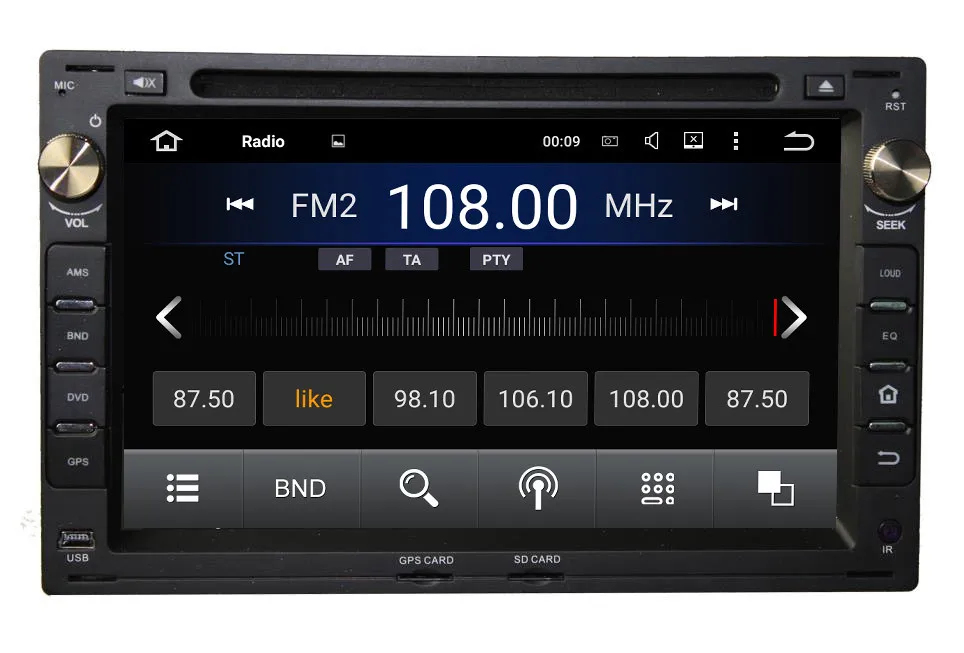 7 &quotавтомобильный DVD на основе Android с GPS WIFI аудио Радио стерео мультимедиа для VW
