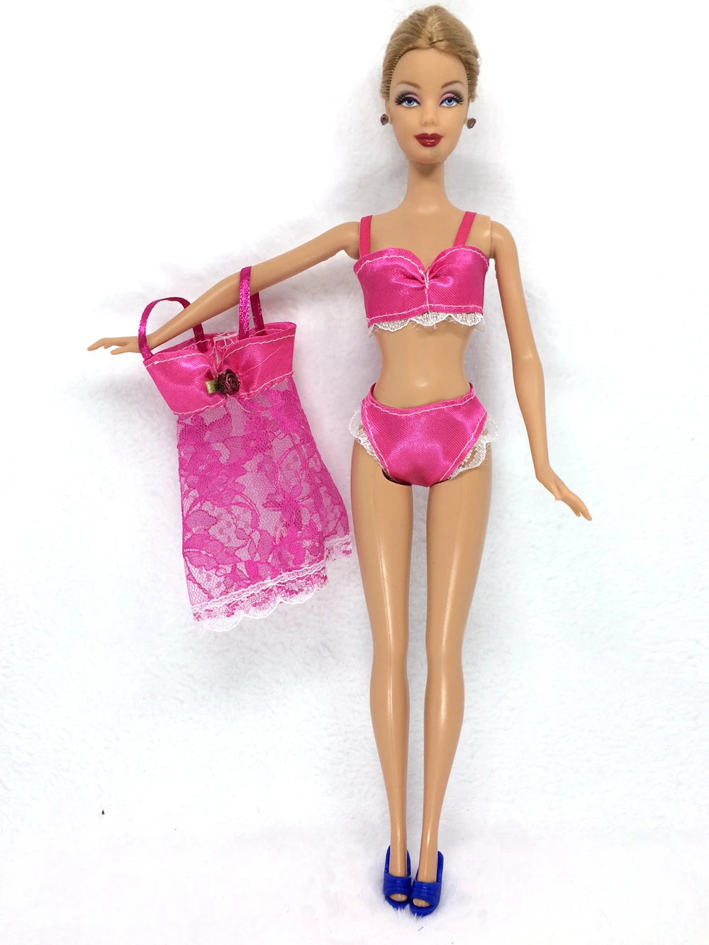 Комплект NK из 6 ярких пижам с куклой нижнее белье бюстгальтер кружевное платье