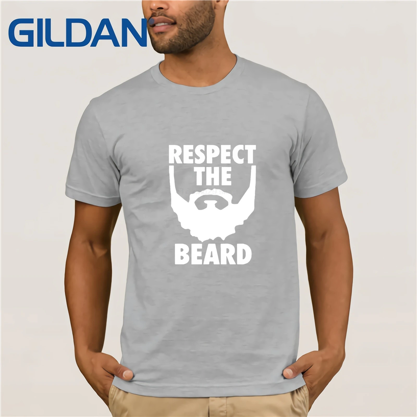 Men's Funny Respect The Beard T-Shirt Fear Harden T Shirt Men Hip Hop James Tshirt Fashion Leisure Tee Camisetas Homme | Мужская