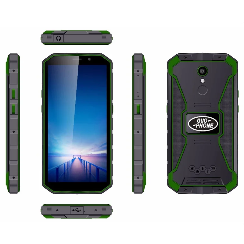 Guophone XP9800 Waterproof IP68 Smartphone 5.5&quot HD MTK6739 Quad Core Android 8.1 2GB RAM ROM 16GB 8MP 6500mah 4G Mobile Phone |