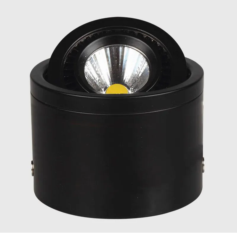 Светодиодный светильник с регулируемой яркостью 5W7W9W12W15W COB Светодиодный точечный потолочный светильник освещение AC85-265V светодиодный настенный светильник Теплый Холодный белый комнатный светильник