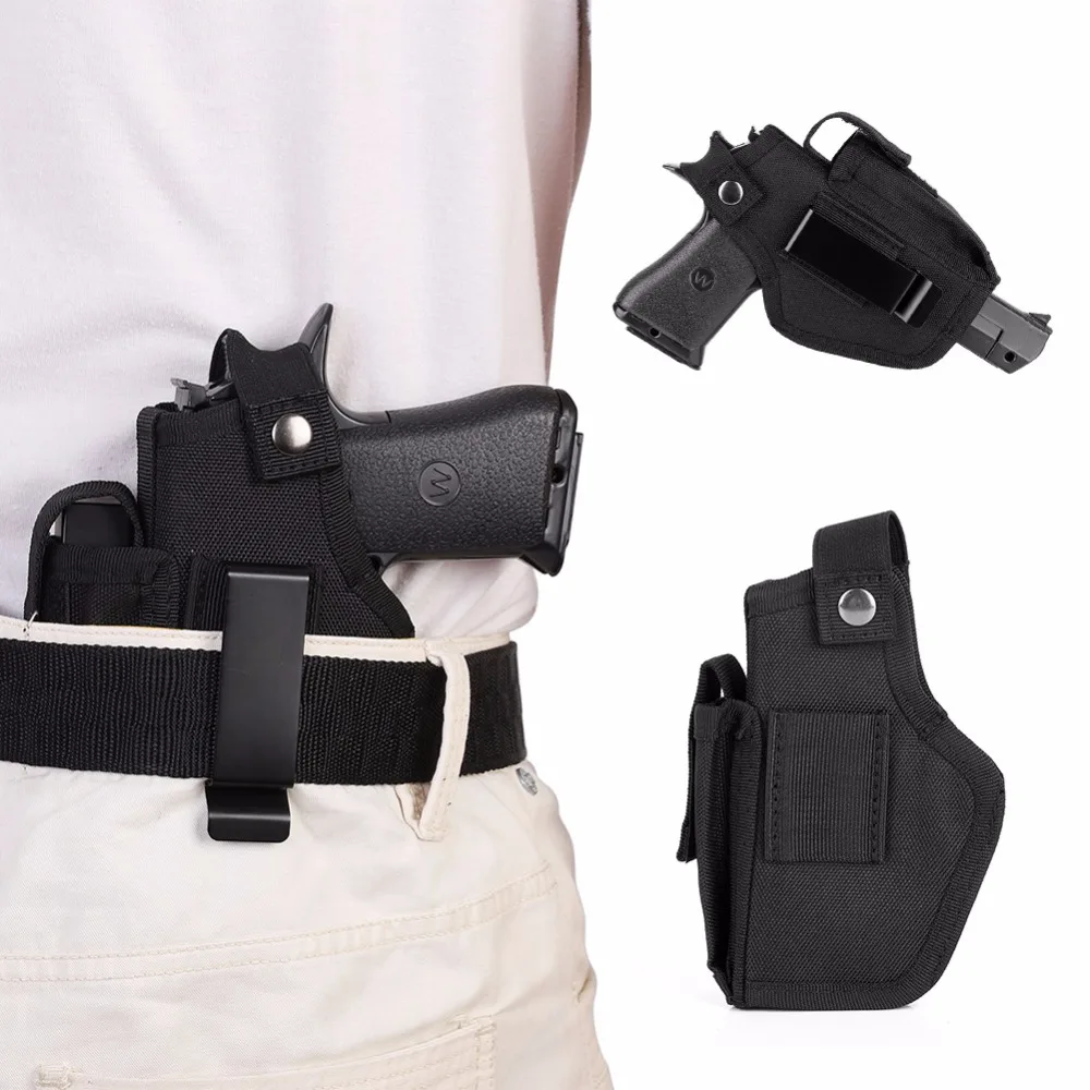 Hunting Tactical Holster Waist Belt Right Left Handed Cuttable Concealed Pistol Carry Case Pouch New | Спорт и развлечения