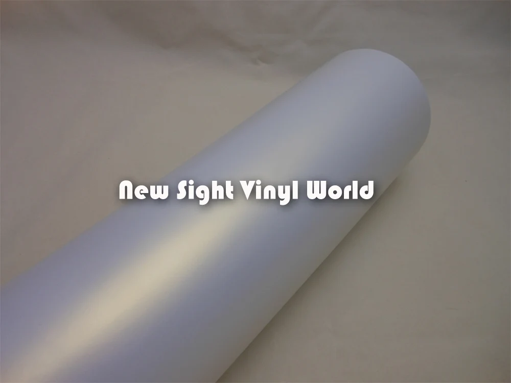 Премиум Белый Золотой матовый жемчуг-хамелеон виниловая рулон сатинового