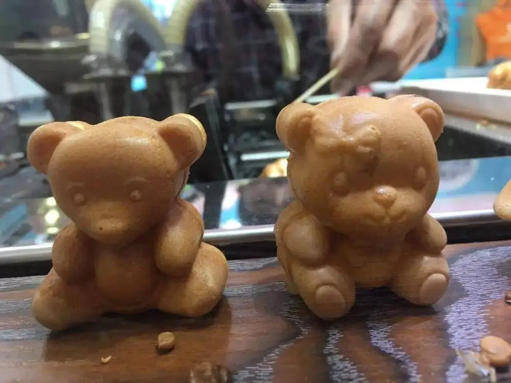 Бесплатная доставка Мини вафельница teddy bear.mo машина для вафель с мультяшными