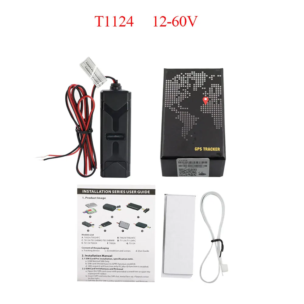 VJOYCAR T1124FC 12 в-60 в Водонепроницаемый gps трекер реле стоп мотоцикл грузовик с прицепом транспортных средств встроенным Motion Сенсор для того, чтобы сохранить Мощность - Цвет: T1124