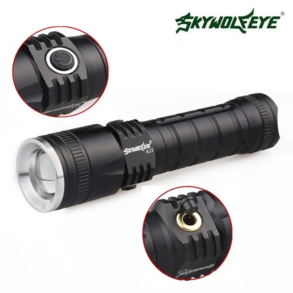 

3000LM XML T6 LED 3 Modes Mini Rechargeable Powerful Outdoor Flashlight