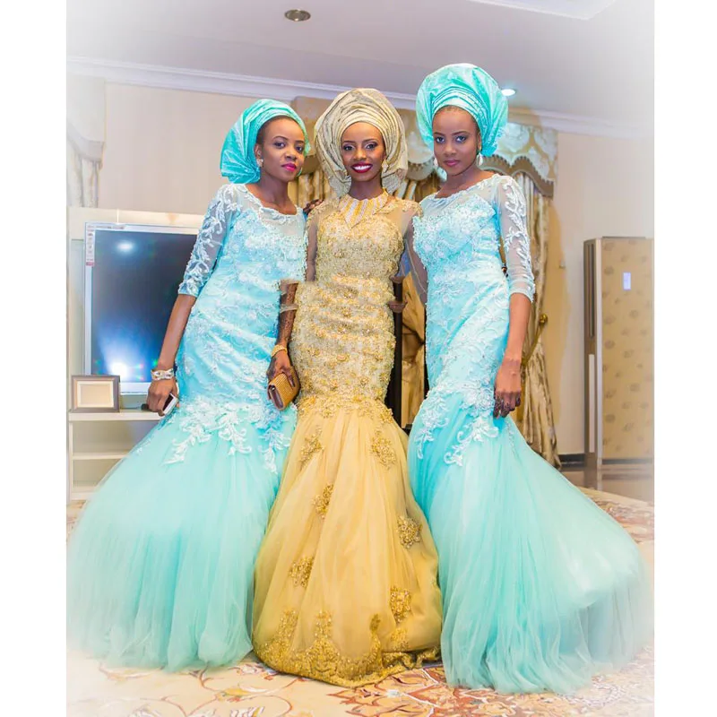 2017 золотые африканские Vestido de noiva традиционные свадебные платья русалки