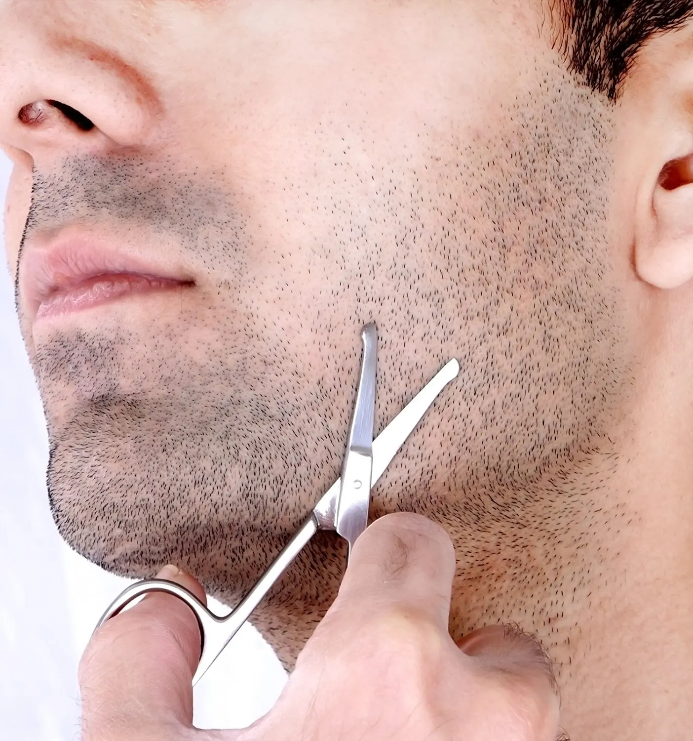 Нержавеющая сталь серебряная круглая головка безопасная кутикула носа волос