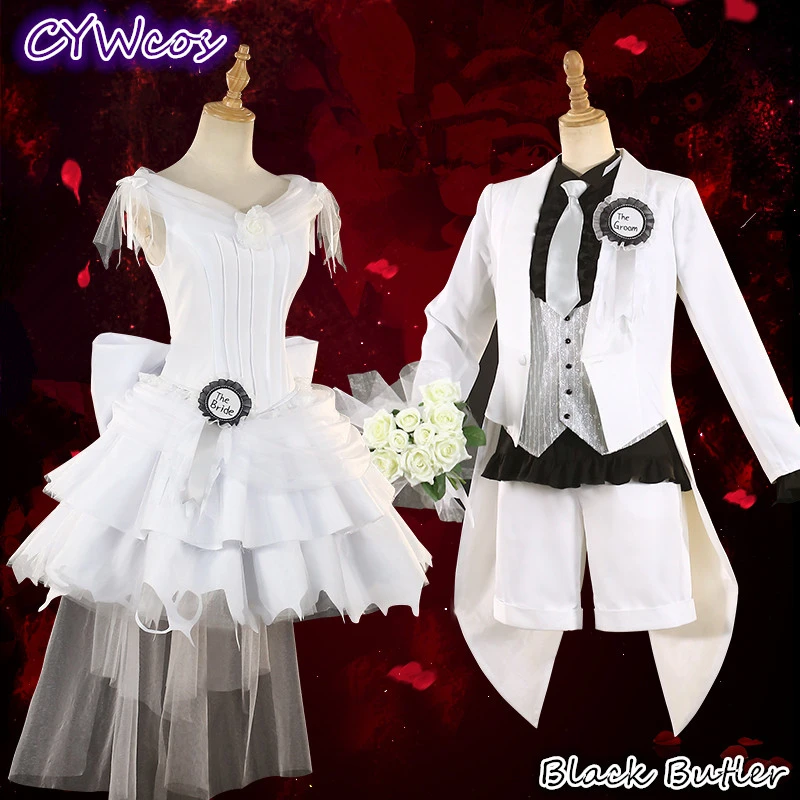 Предпродажа Аниме Косплей Черный Дворецкий Ciel Phantomhive и Elizabeth Lizzy косплей костюм