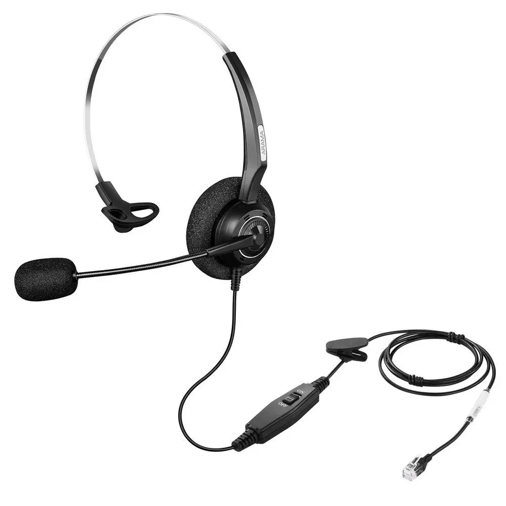 Wantek Arama телефон колл-центра RJ гарнитура с Шум шумоподавления для Avaya 1608 1616 Panasonic KX-T