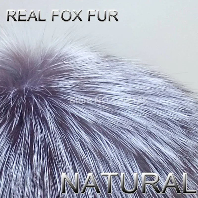 Осень зима России детей женщины леди Женская натуральным лисьим Silver fox енота Мех животных вязанная теплая шапка эластичные шапки прилив шапки